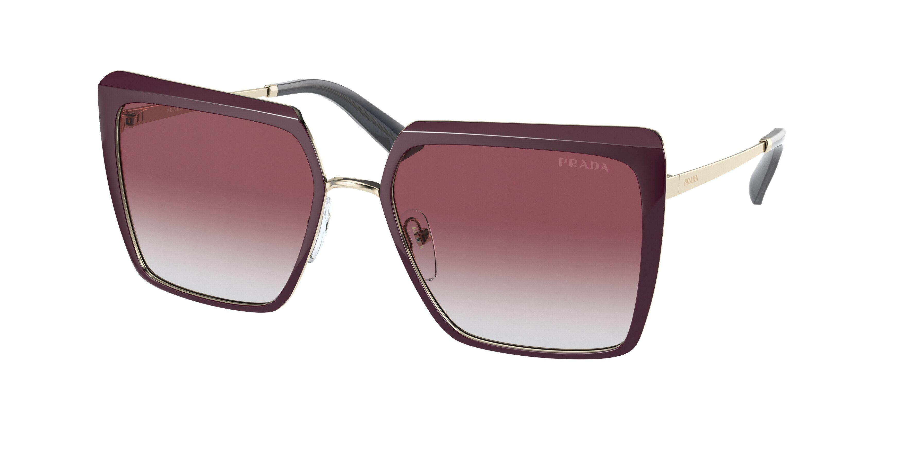 Prada PR58WS Square Sunglasses  VIY412-Garnet 56-140-18 - Color Map Violet