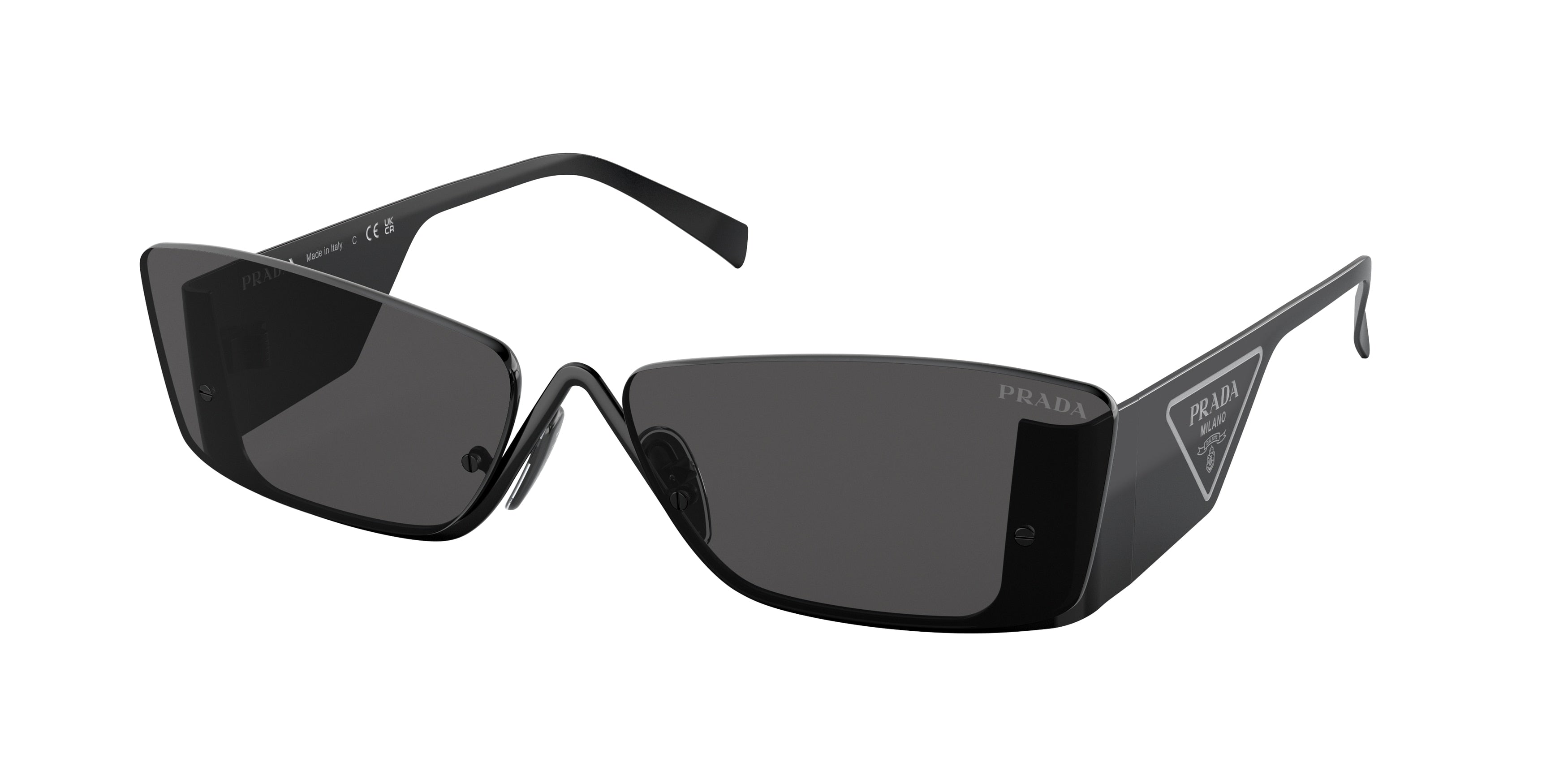 Prada PR59ZS Butterfly Sunglasses  1AB06L-Black 64-135-16 - Color Map Black