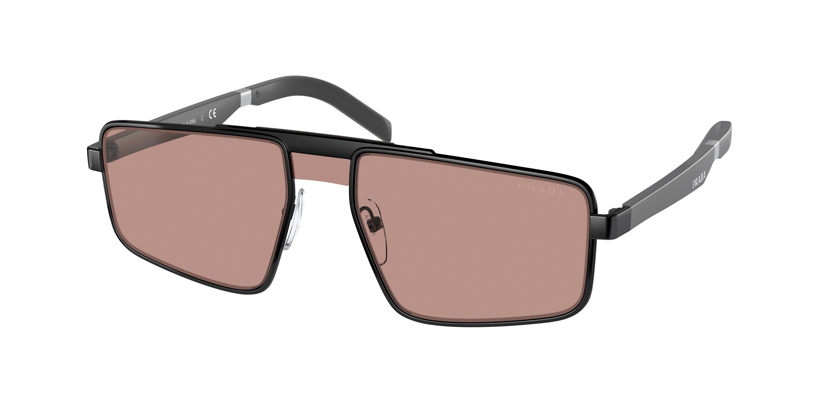 Prada PR61WS Irregular Sunglasses  NAR08M-Matte Grey 56-145-18 - Color Map Grey