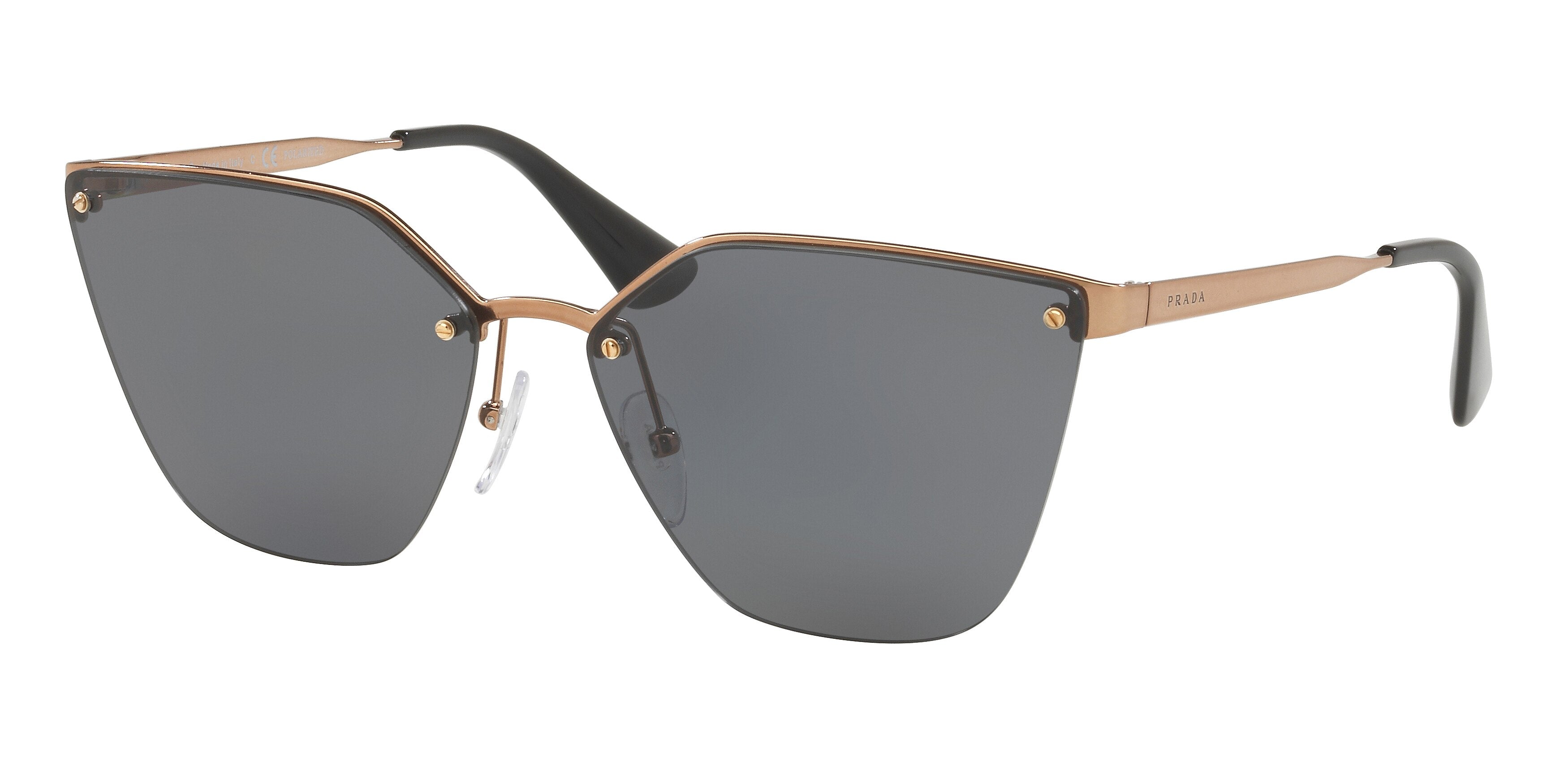 Prada CATWALK PR68TS Cat Eye Sunglasses  7OE5Z1-Antique Gold 63-140-15 - Color Map Gold
