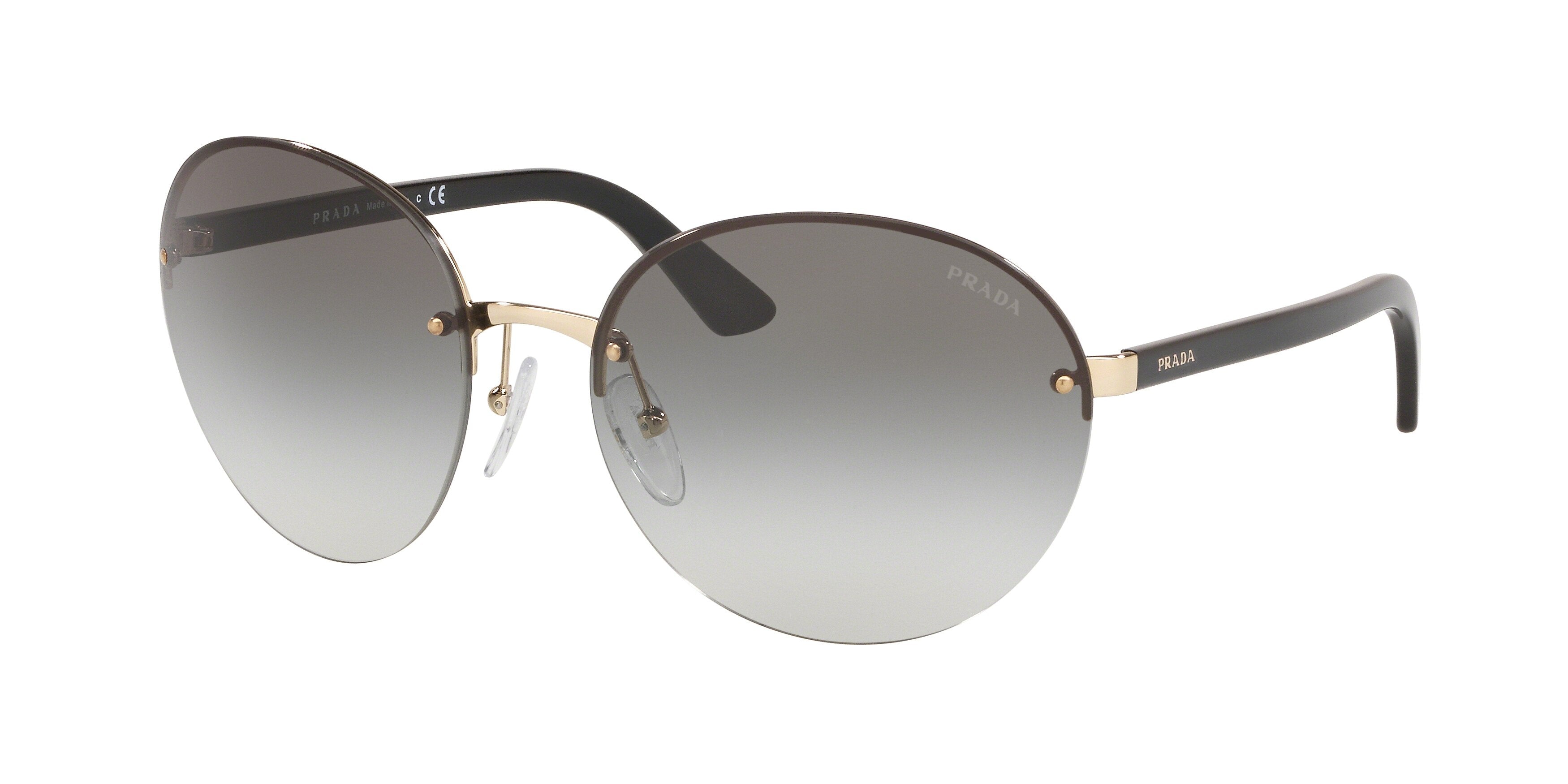 Prada HERITAGE PR68VS Phantos Sunglasses  ZVN0A7-Pale Gold 61-130-17 - Color Map Gold