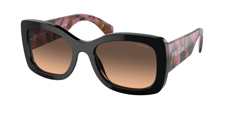 Prada PRA08S Oval Sunglasses  12O50C-Mahogany 56-145-20 - Color Map Violet