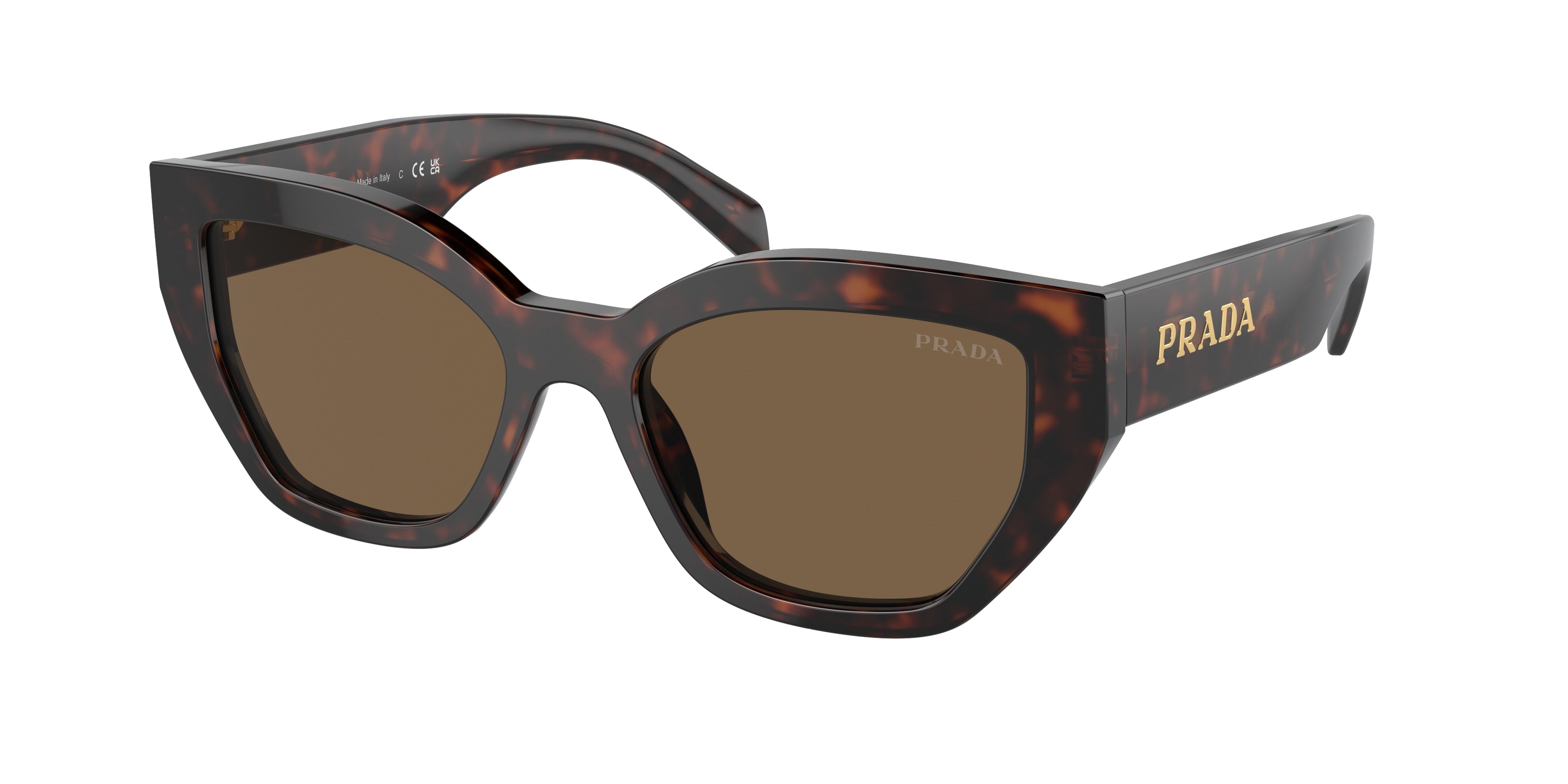 Prada PRA09S Butterfly Sunglasses  16N5Y1-Briar Tortoise 53-145-18 - Color Map Brown