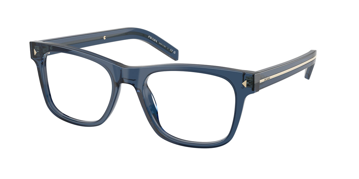 Prada PRA13V Pillow Eyeglasses for Men — Free Shipping - 54-150-19 / 08Q1O1-Hematite
