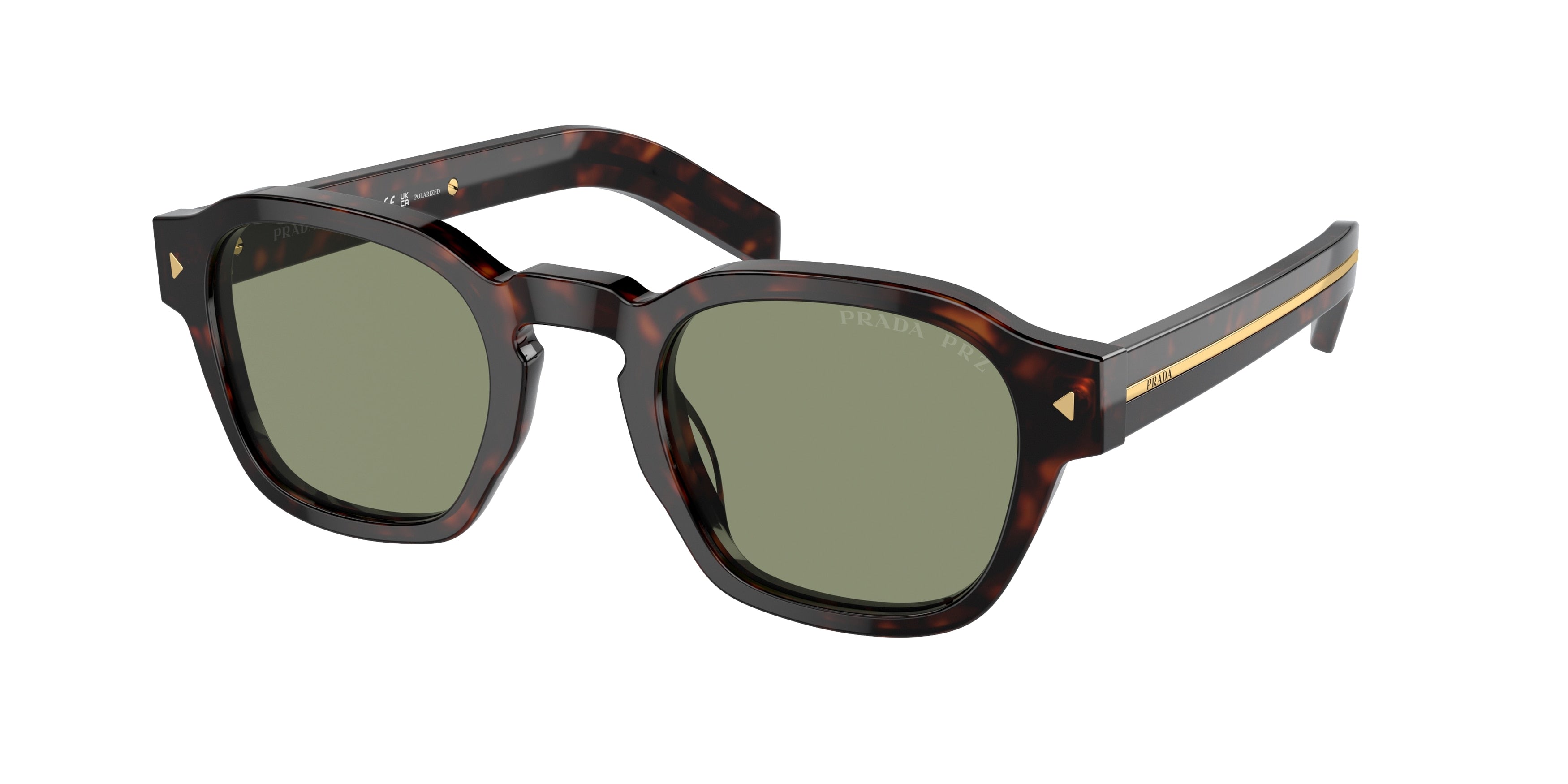Prada PRA16SF Phantos Sunglasses  17N20G-Radica Tortoise 53-150-21 - Color Map Tortoise