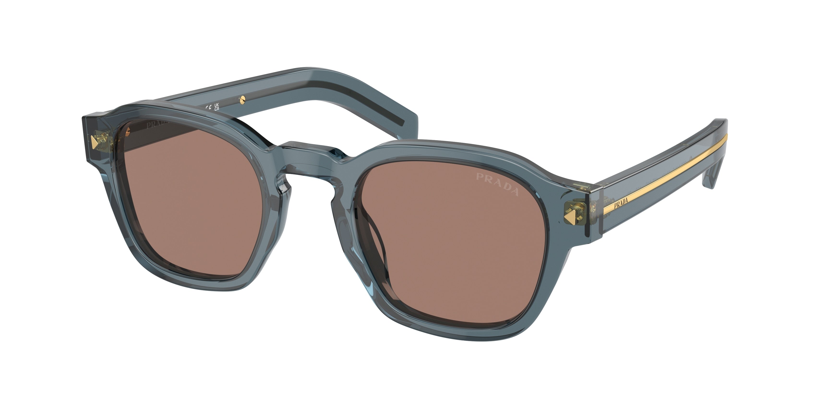 Prada PRA16SF Phantos Sunglasses  17T05D-Transparent Ocean 53-150-21 - Color Map Blue