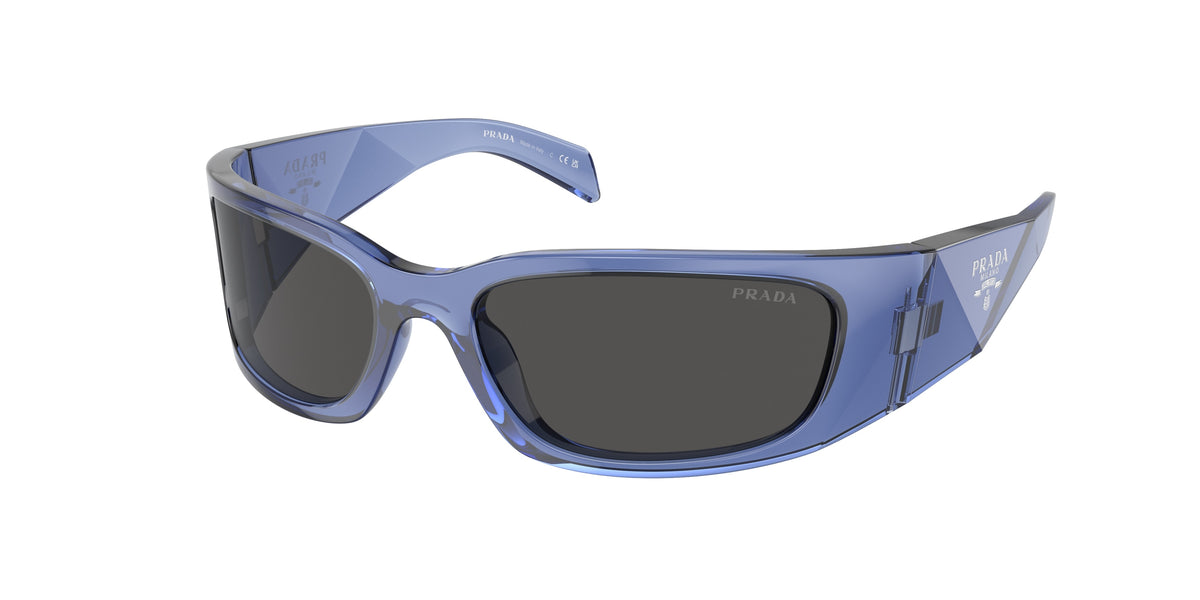 Prada PRA19S Butterfly Sunglasses  15R5S0-Transparent Iris 60-120-18 - Color Map Violet