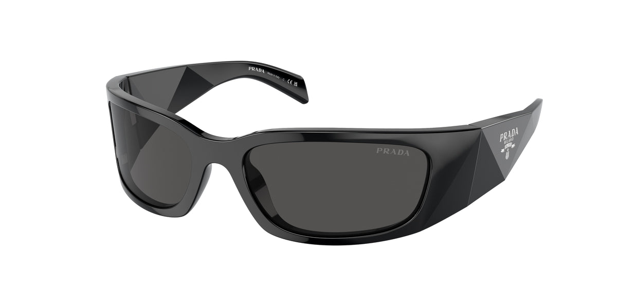 Prada PRA19S Butterfly Sunglasses  1AB5S0-Black 60-120-18 - Color Map Black