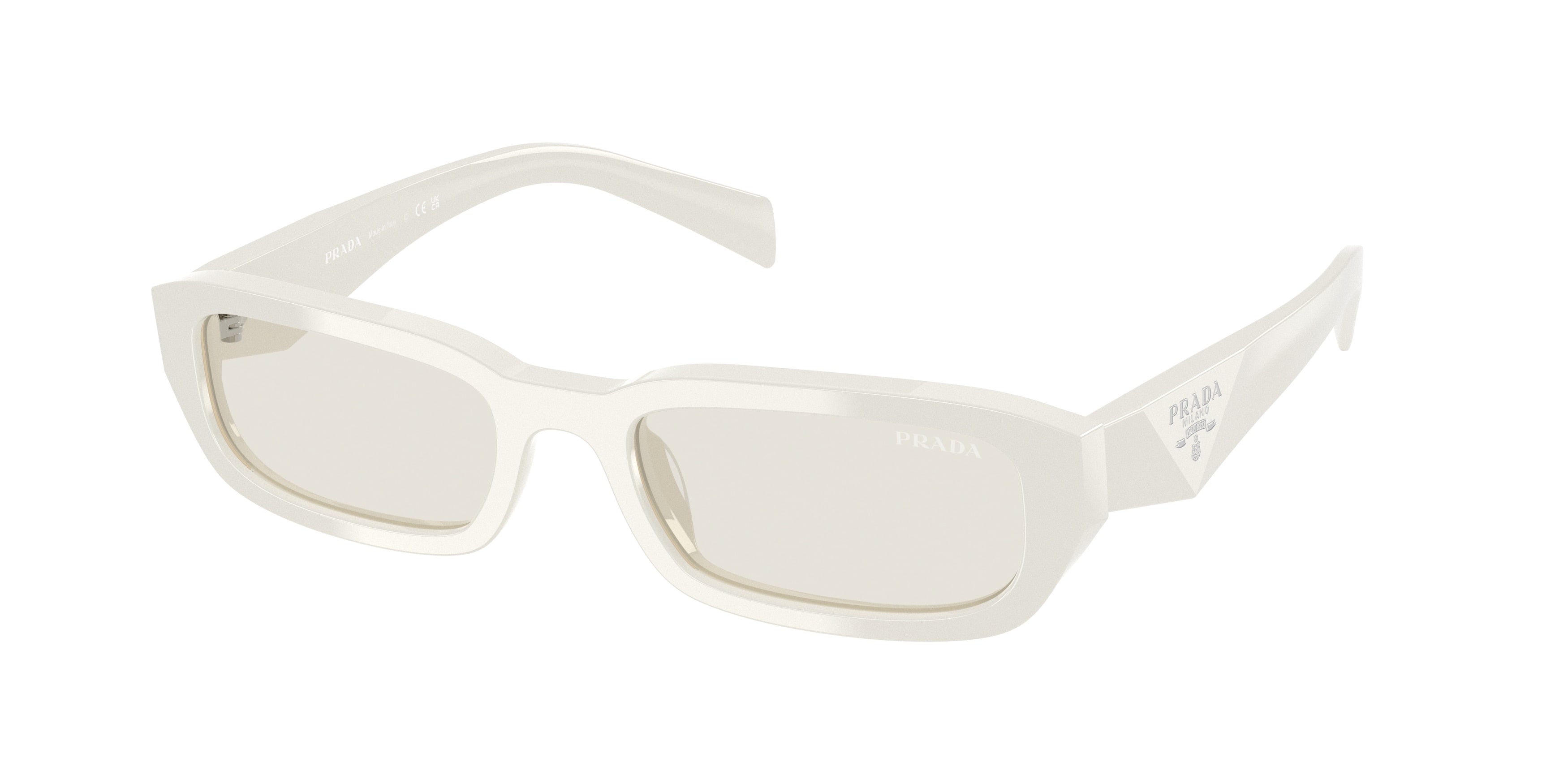 Prada PRB06S Rectangle Sunglasses  26A40I-Dust 53-145-19 - Color Map Grey