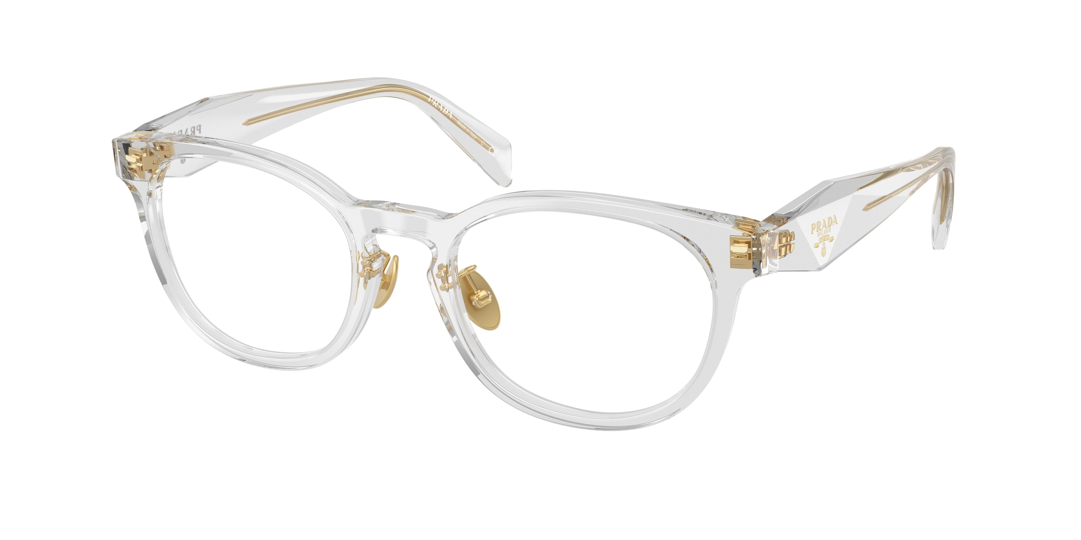 Prada PRB06VD Phantos Eyeglasses  12R1O1-Transparent Grey 52-145-20 - Color Map Grey
