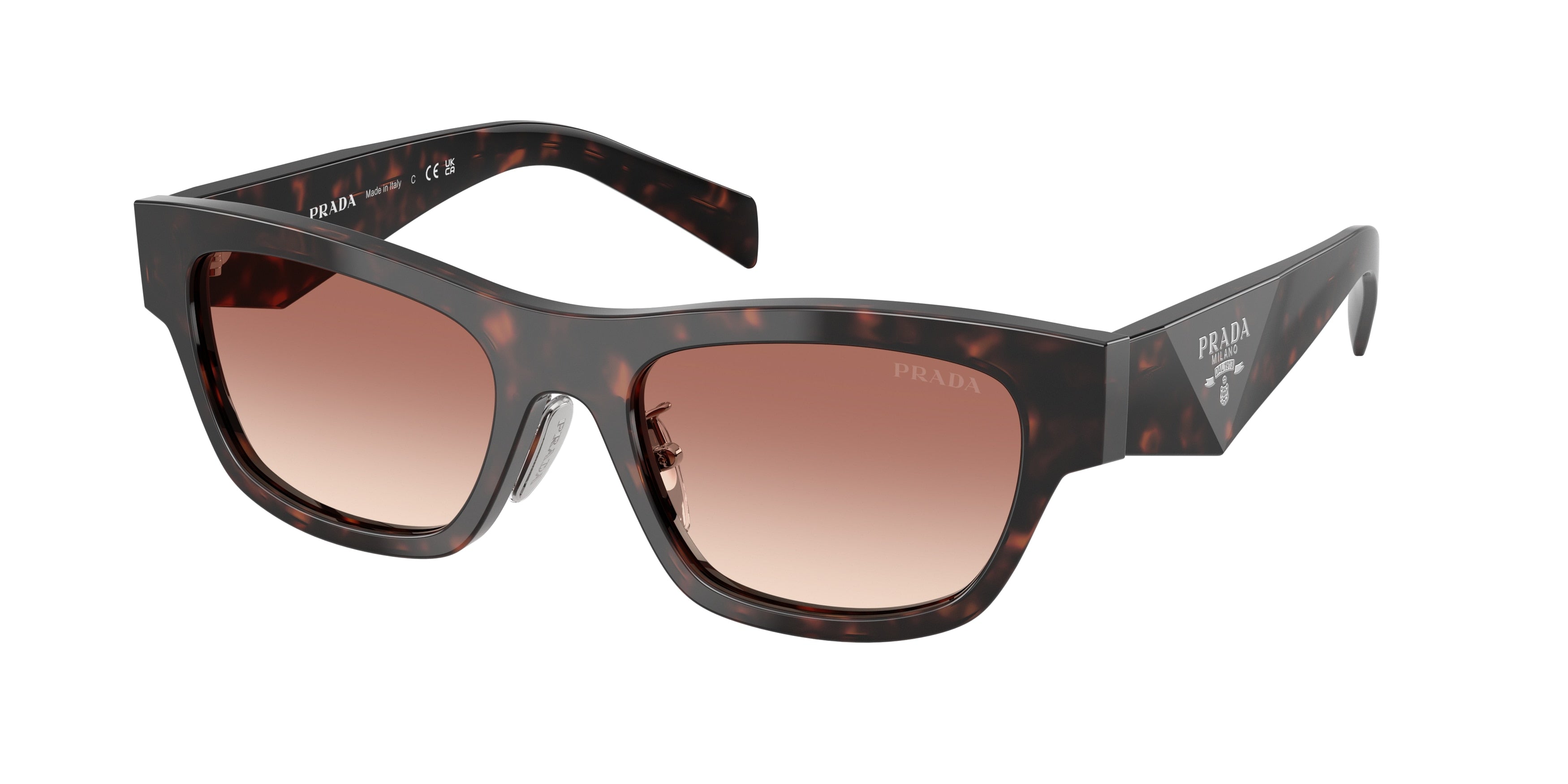 Prada PRB09SF Butterfly Sunglasses  17N50L-Root Tortoise 53-145-19 - Color Map Tortoise