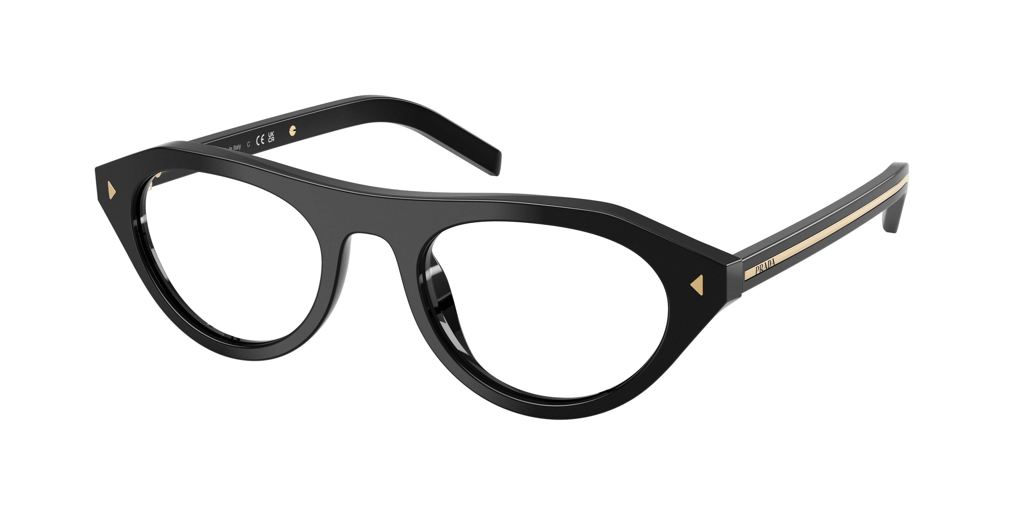 Prada PRB15S Irregular Sunglasses  16K60K-Black 51-145-21 - Color Map Black