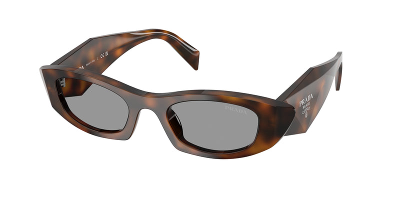 Prada PRB16SF Oval Sunglasses  20D50Q-Juniper Tortoise 52-145-20 - Color Map Havana