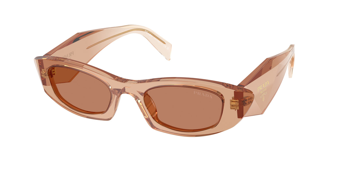 Prada PRB16S Oval Sunglasses for Women — Free Shipping - 50-145-21 / 28E90Q-Chocolate
