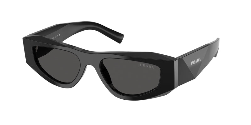 Prada PRB19SF Pillow Sunglasses  16K08Z-Black 53-145-17 - Color Map Black