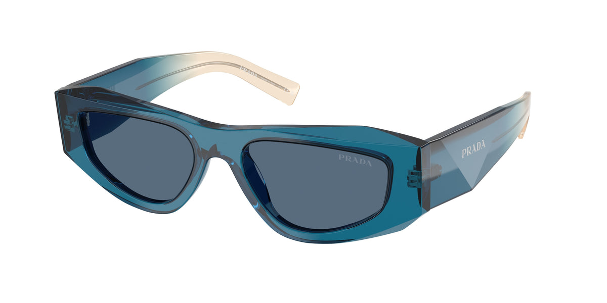 Prada PRB19SF Pillow Sunglasses for Men — Free Shipping - 53-145-17 / 24F80S-Blue