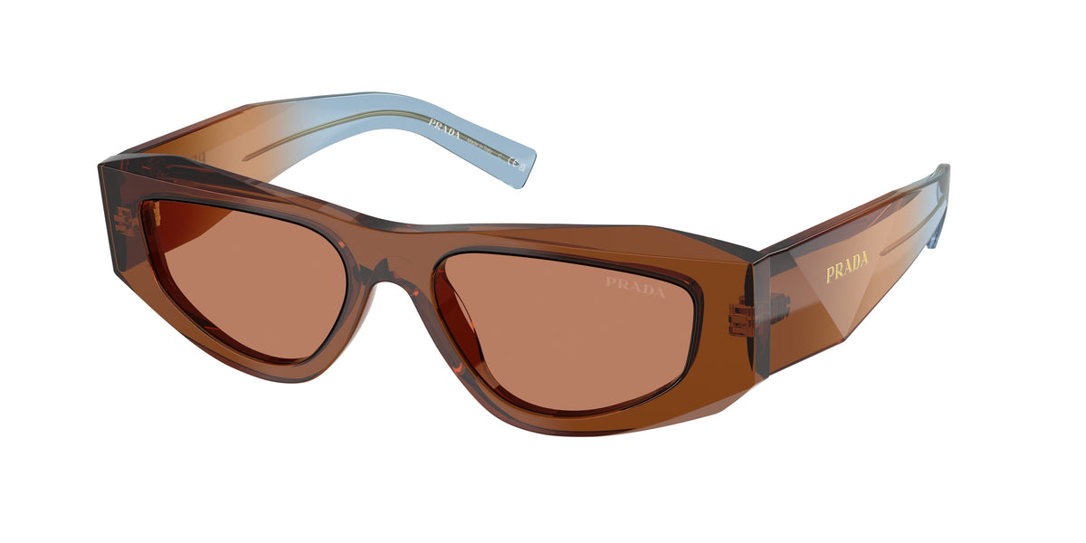 Prada PRB19SF Pillow Sunglasses for Men — Free Shipping - 53-145-17 / 25F90Q-Chocolate