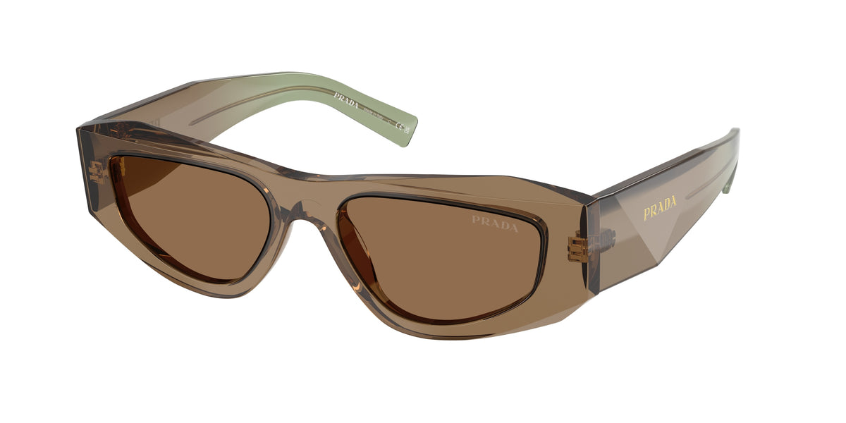 Prada PRB19SF Pillow Sunglasses for Men — Free Shipping - 53-145-17 / 29E90F-Terra