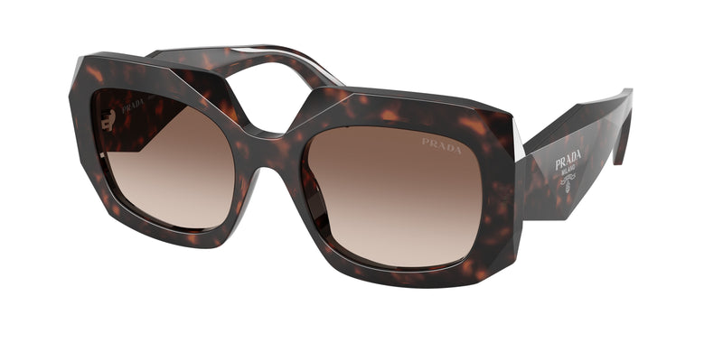 Prada PRB23SF Square Sunglasses  17N10S-Root Tortoise 55-145-19 - Color Map Tortoise