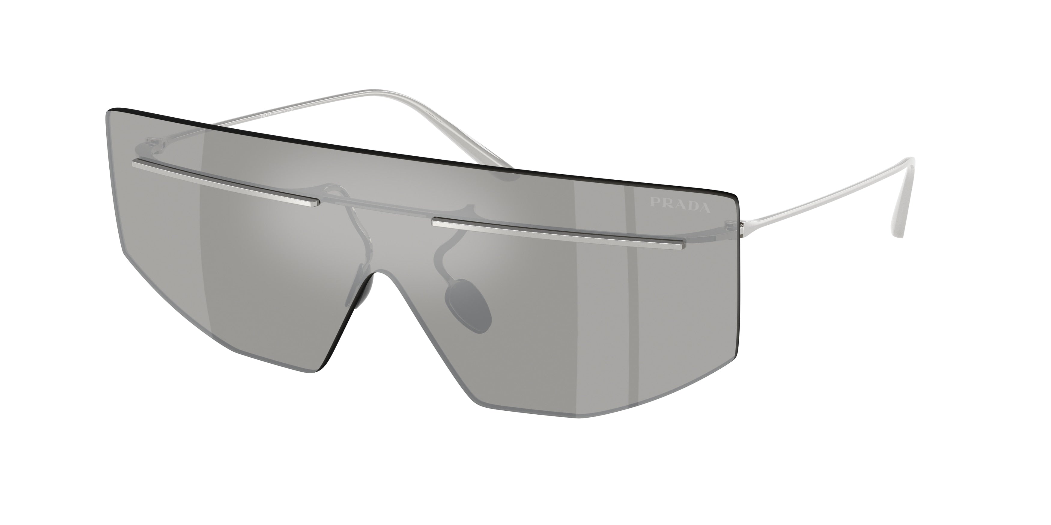 Prada PRB55S Irregular Sunglasses  1BC60N-Silver 0-145-140 - Color Map Silver