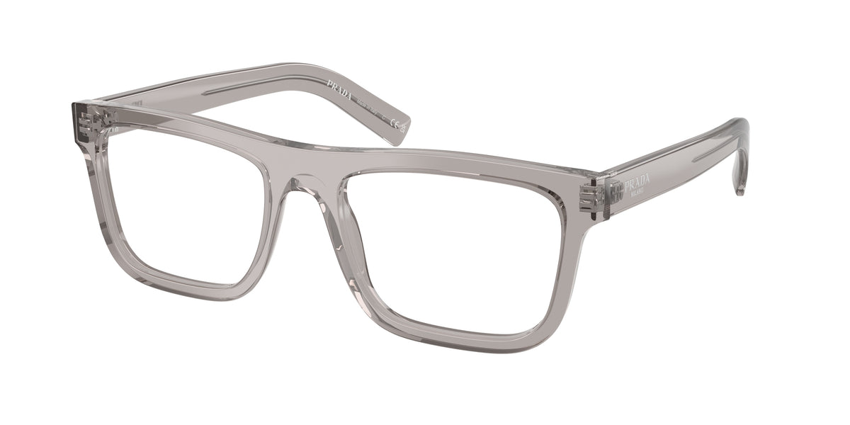 Prada PRC03V Pillow Eyeglasses for Men — Free Shipping - 53-145-19 / 18J1O1-Hematite