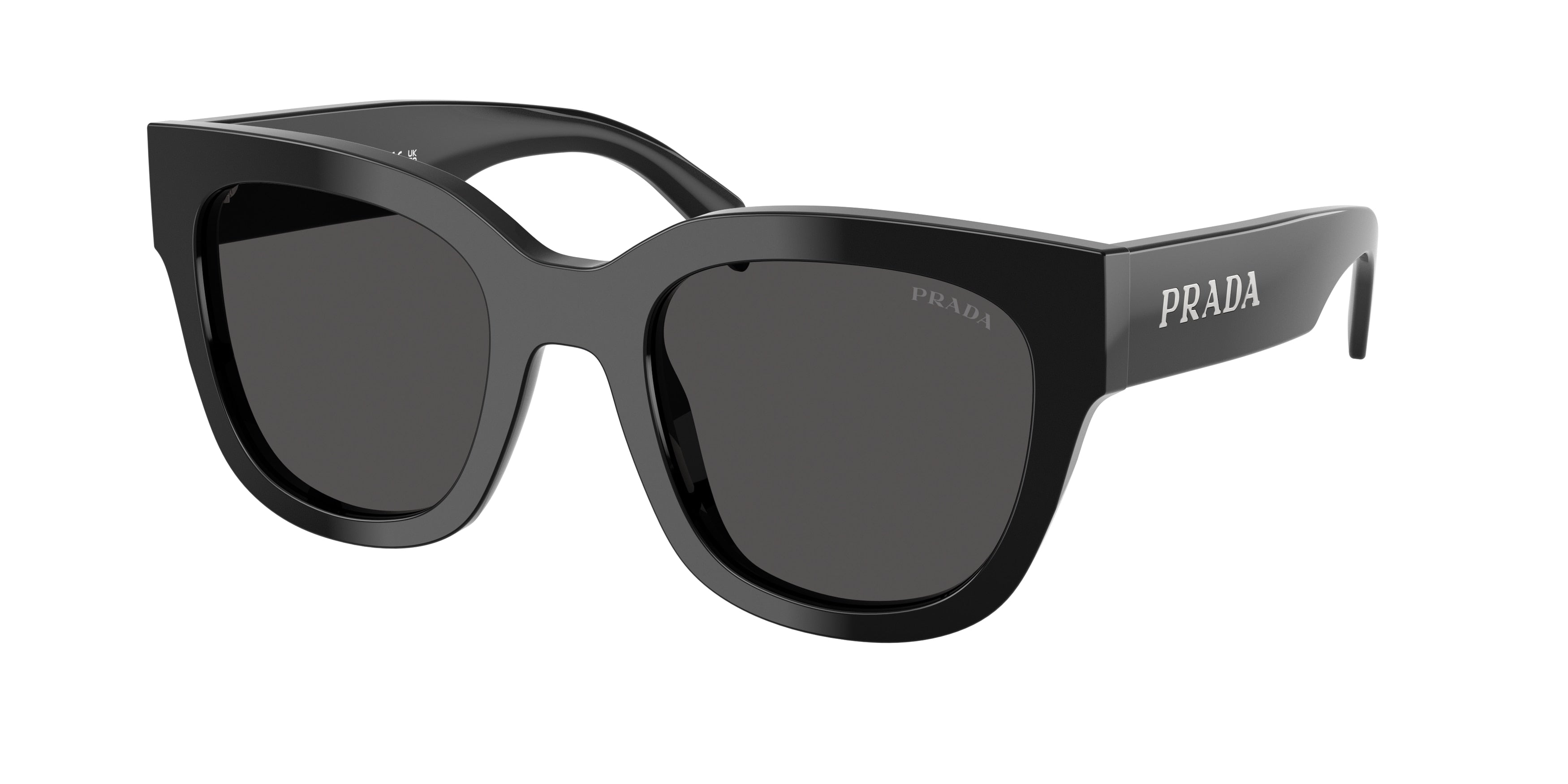 Prada PRC04SF Square Sunglasses for Women — Free Shipping - 53-145-20 / 16K08Z-Black
