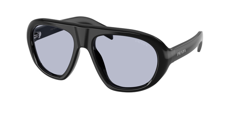 Prada PRC05S Irregular Sunglasses  16K30X-Black 57-135-18 - Color Map Black