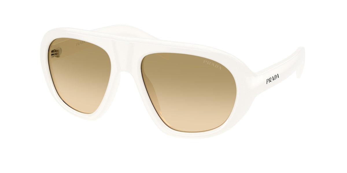 Prada PRC05S Irregular Sunglasses for Women — Free Shipping - 57-135-18 / 17K20S-Talc