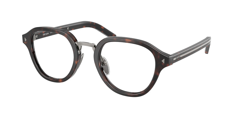 Prada PRC05V Phantos Eyeglasses for Men — Free Shipping - 48-145-23 / 17N1O1-Root Tortoise