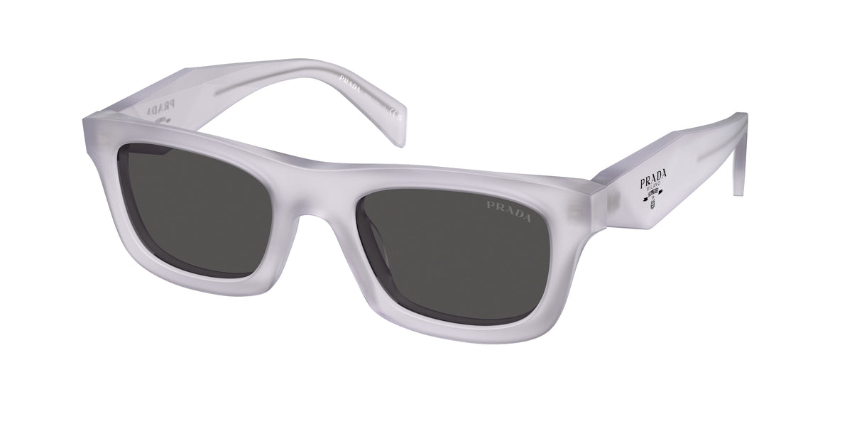 Prada PRC06SF Pillow Sunglasses for Women — Free Shipping - 53-145-18 / 22G08Z-Frosted Ice