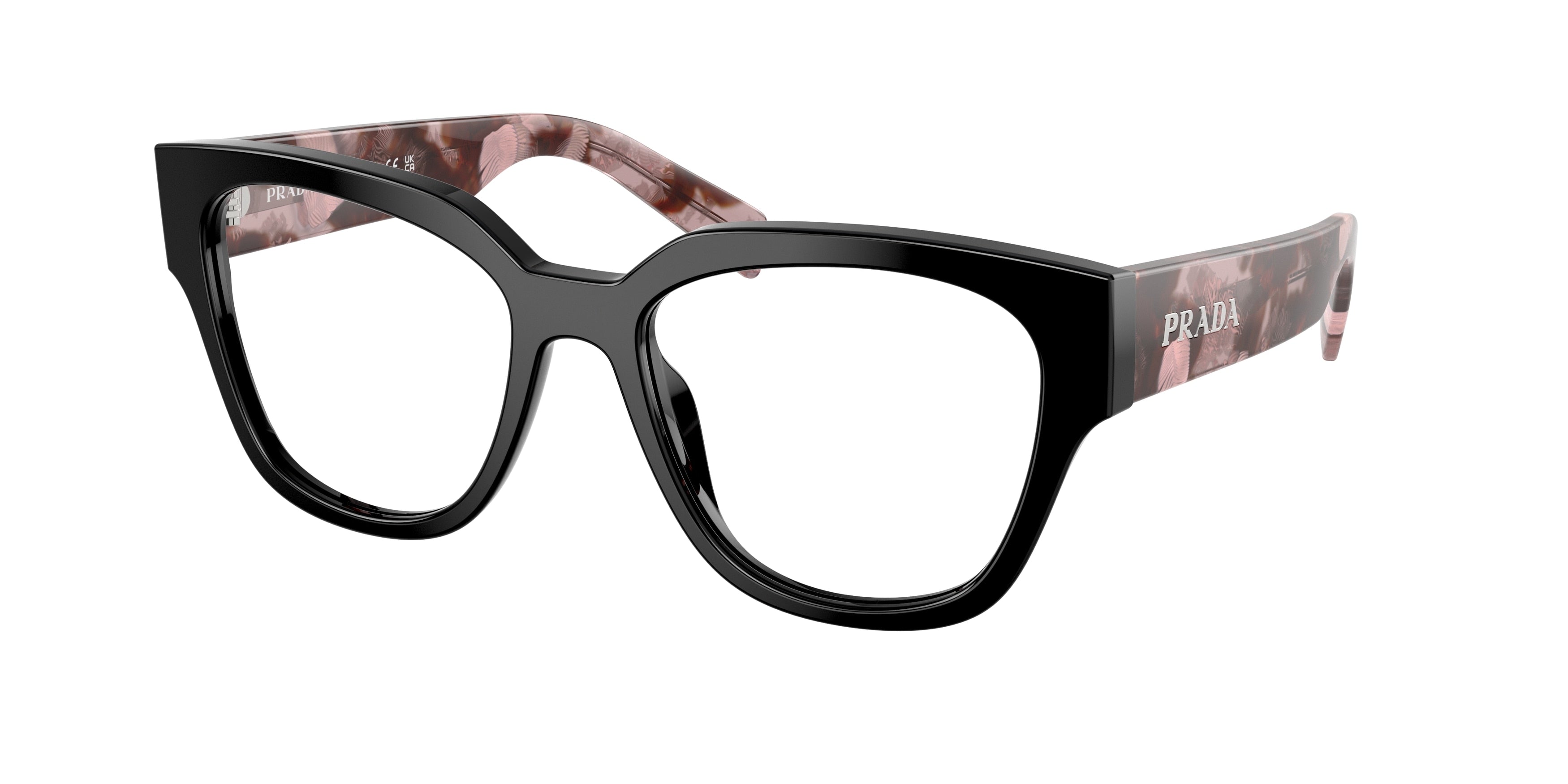 Prada PRC06V Oval Eyeglasses for Women — Free Shipping - 54-140-18 / 28F1O1-Black