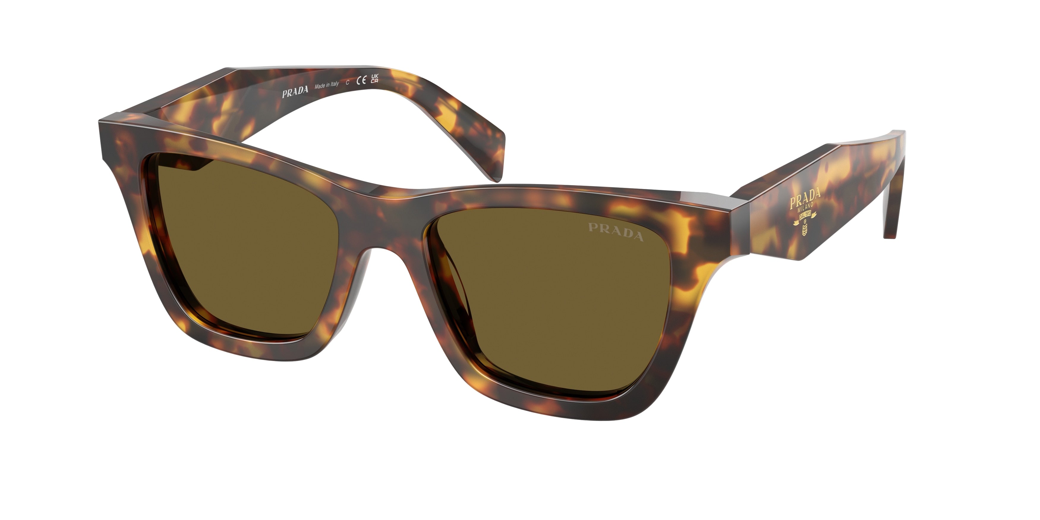 Prada PRC07S Butterfly Sunglasses for Women — Free Shipping - 51-145-18 / 14L09Z-Honey Tortoise