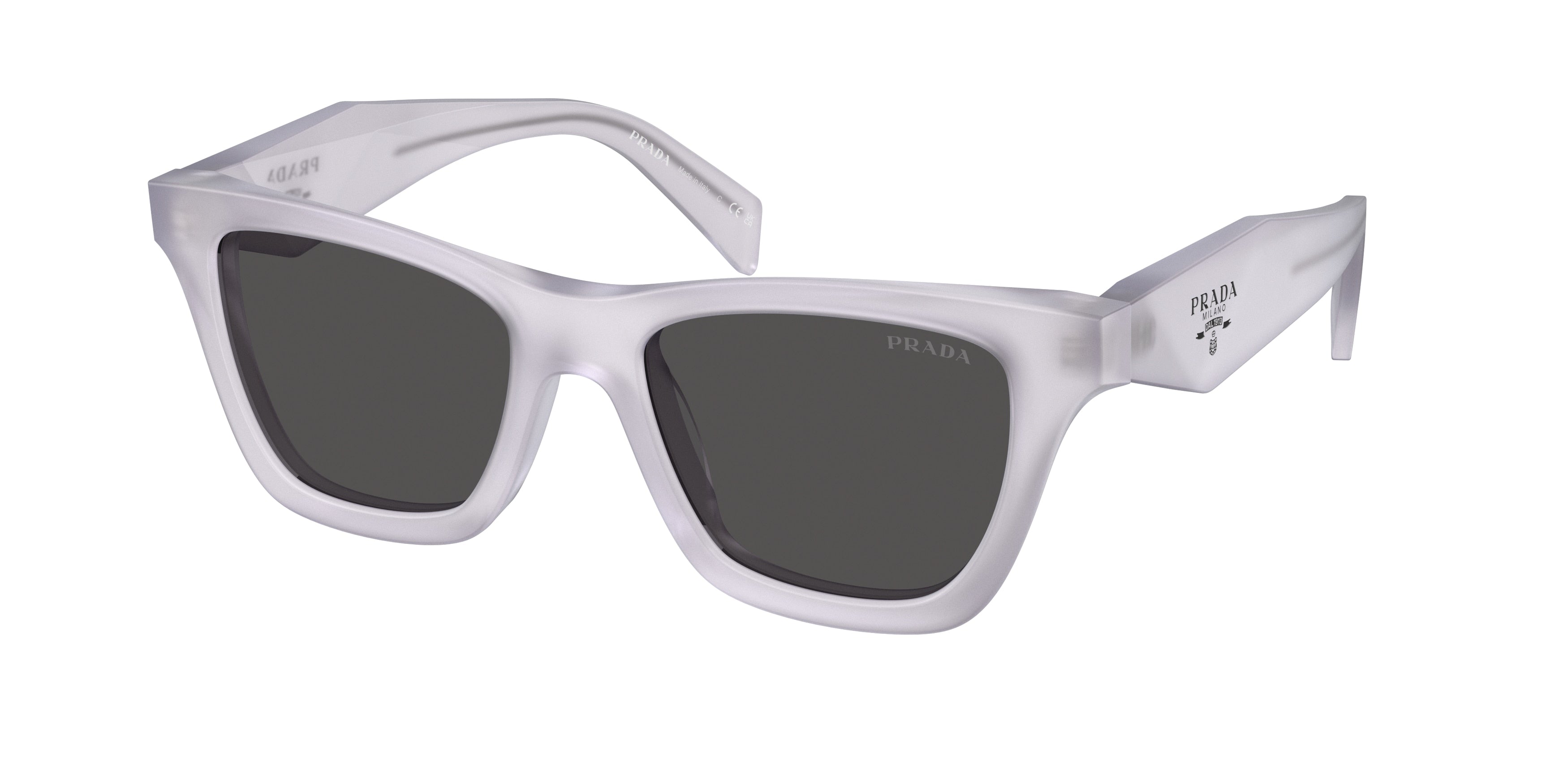 Prada PRC07S Butterfly Sunglasses for Women — Free Shipping - 51-145-18 / 22G08Z-Frosted Ice