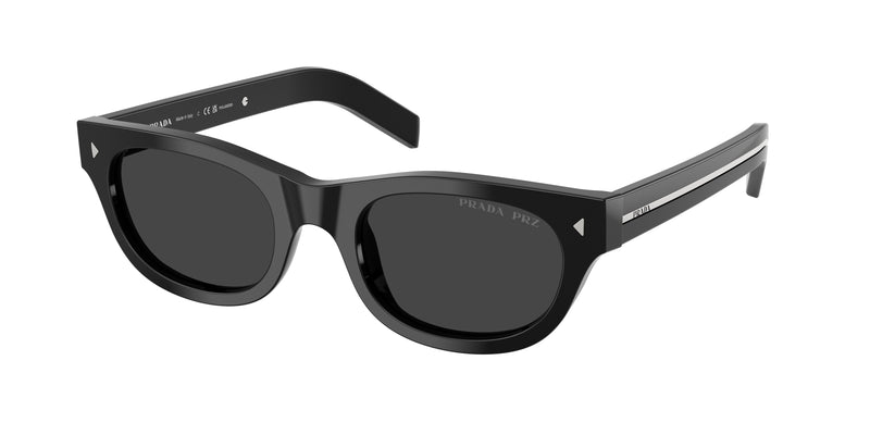 Prada PRC09SF Cat Eye Sunglasses  16K08G-Black 52-145-20 - Color Map Black