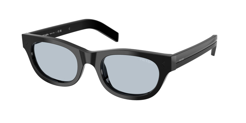 Prada PRC09SF Cat Eye Sunglasses  16K30W-Black 52-145-20 - Color Map Black