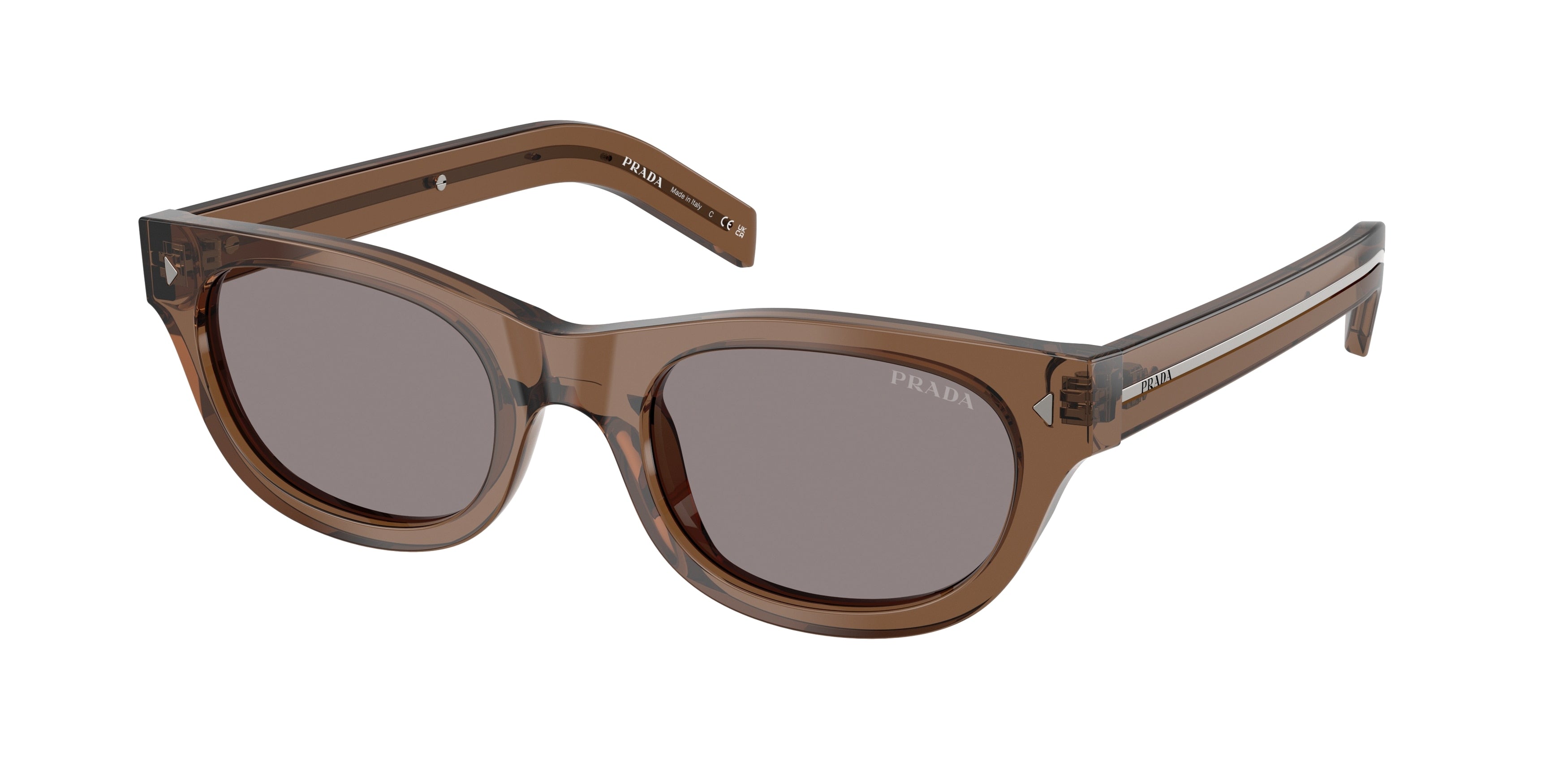 Prada PRC09S Cat Eye Sunglasses  28I03D-Clay 51-145-21 - Color Map Brown