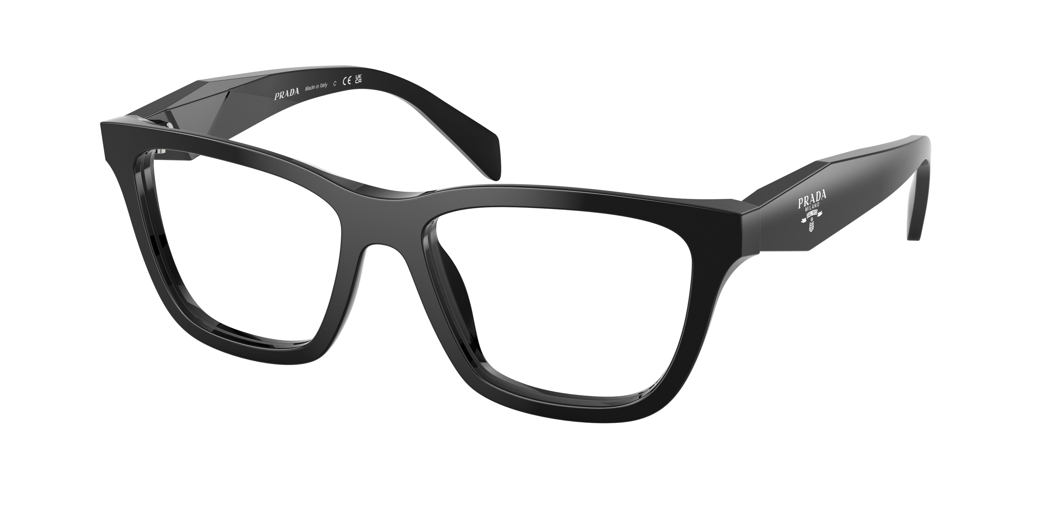 Prada PRC10VF Butterfly Eyeglasses for Women — Free Shipping - 54-145-16 / 16K1O1-Black
