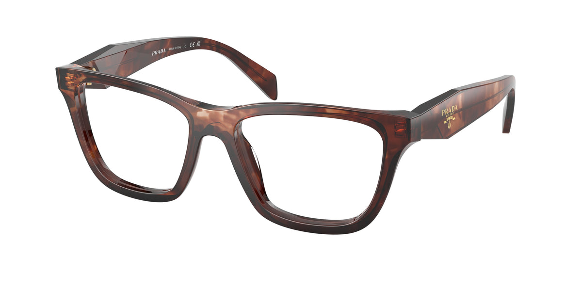 Prada PRC10V Butterfly Eyeglasses for Women — Free Shipping - 54-145-17 / 14P1O1-Caramel Tortoise