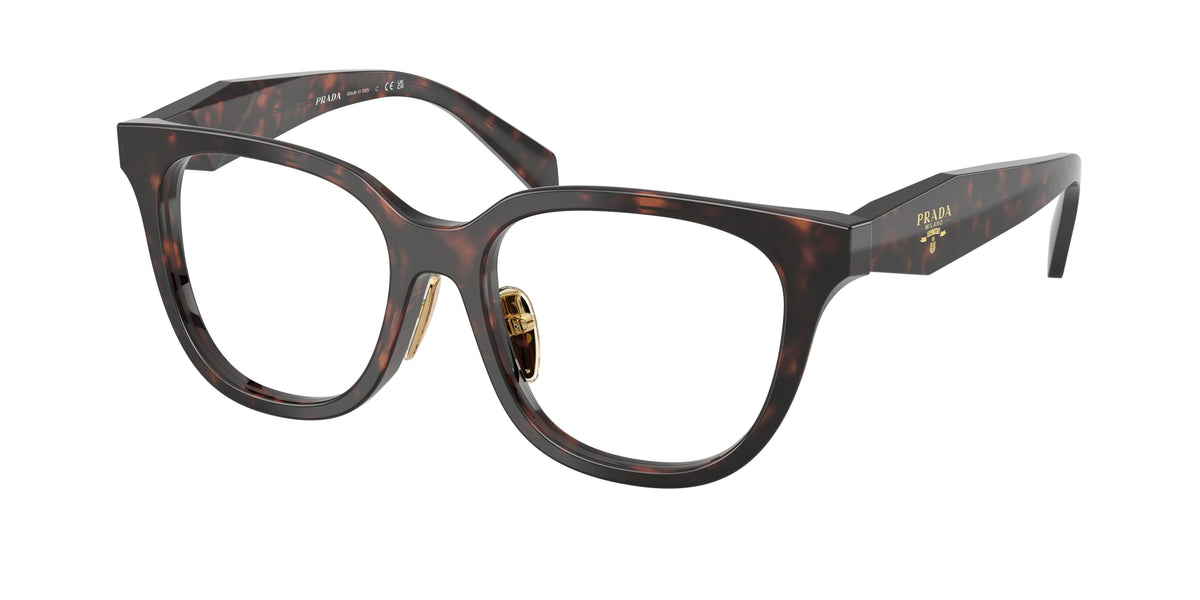 Prada PRC11VF Butterfly Eyeglasses for Women — Free Shipping - 53-145-17 / 17N1O1-Root Tortoise