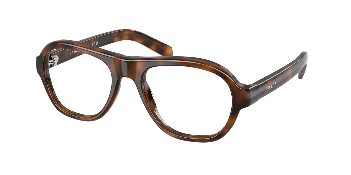 Prada PRC12V Pillow Eyeglasses for Women — Free Shipping - 54-140-19 / 20D1O1-Juniper Tortoise