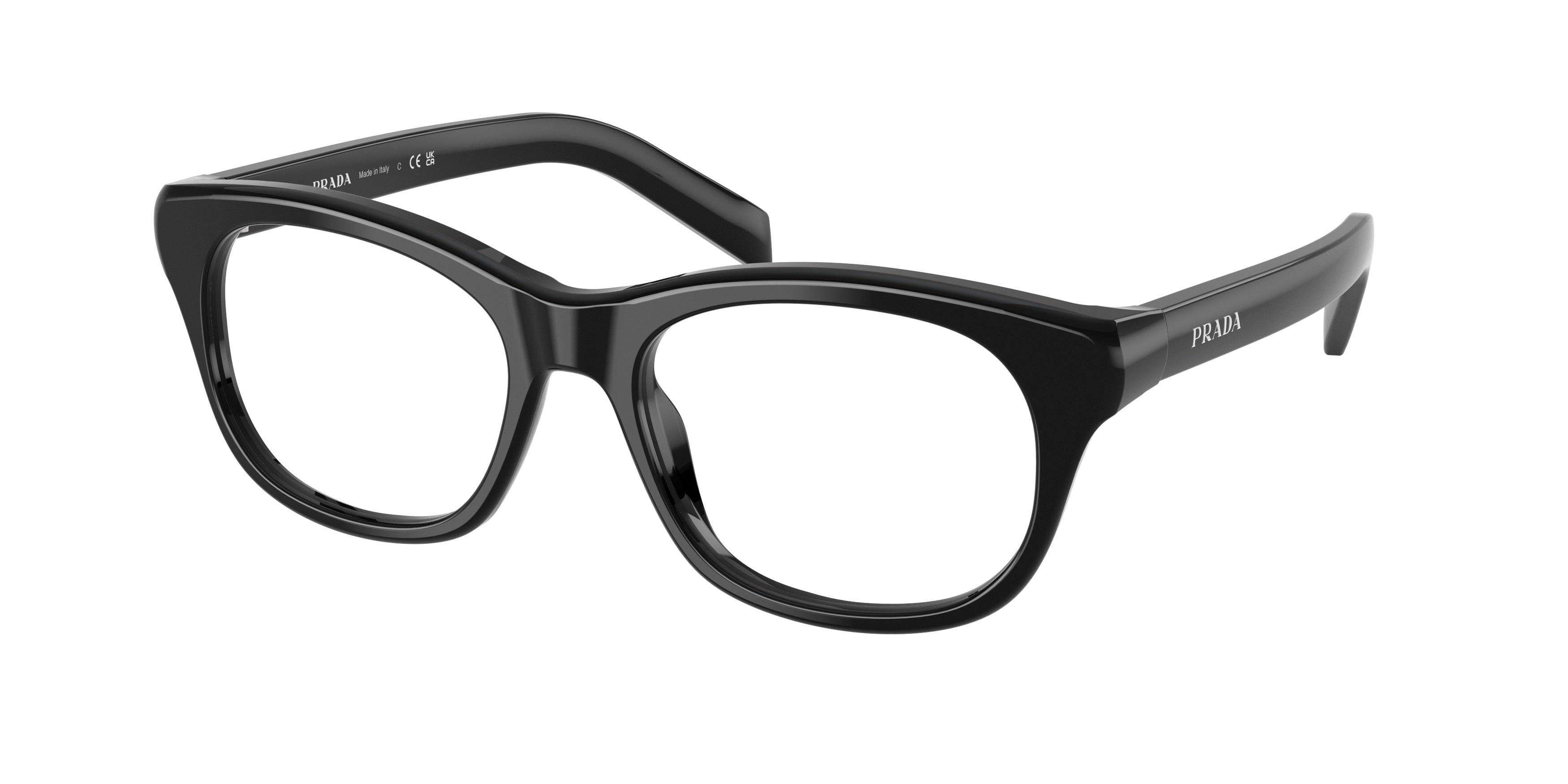 Prada PRC13VF Pillow Eyeglasses for Women — Free Shipping - 54-140-16 / 16K1O1-Black