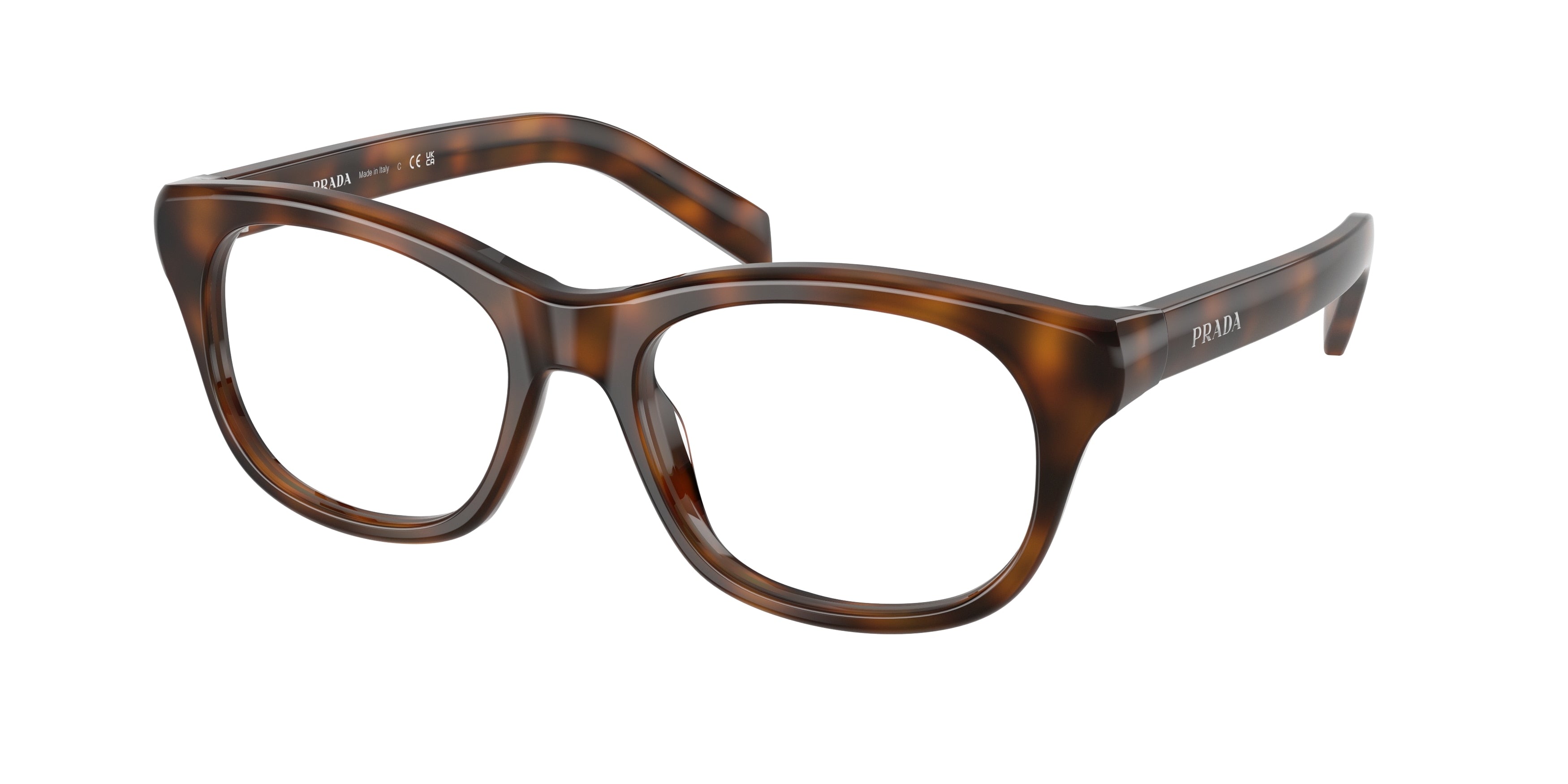 Prada PRC13VF Pillow Eyeglasses for Women — Free Shipping - 54-140-16 / 20D1O1-Juniper Tortoise