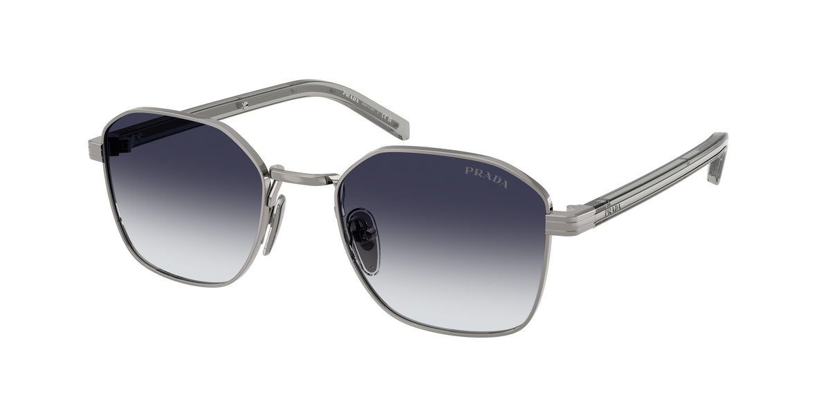 Prada PRC50S Square Sunglasses for Men — Free Shipping - 51-145-20 / 5AV90S-Gunmetal