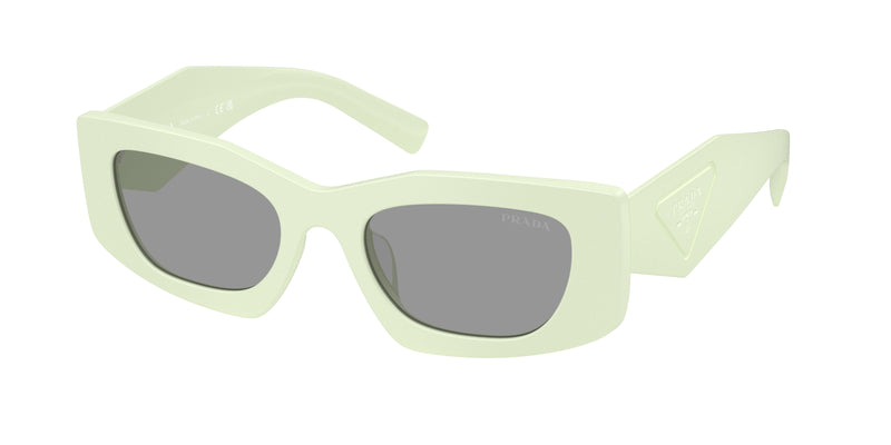 Prada PRD03SD Rectangle Sunglasses  05K50Q-Matte Mint 51-145-20 - Color Map Green