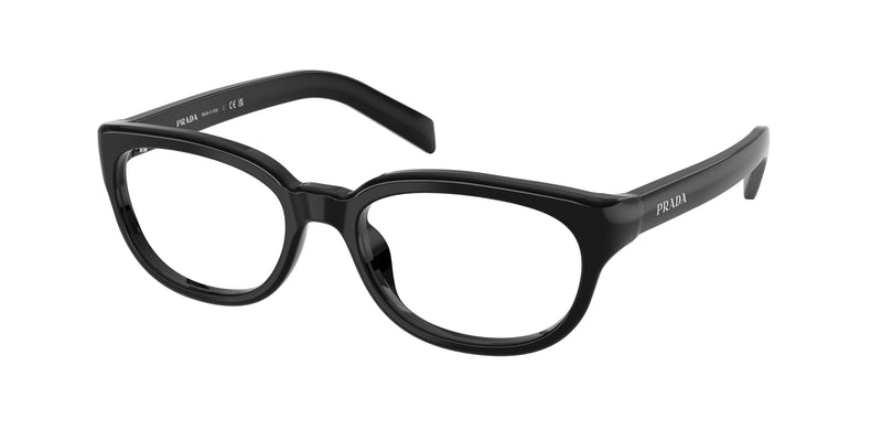 Prada PRD03VU Phantos Eyeglasses  16K1O1-Black 54-140-18 - Color Map Black
