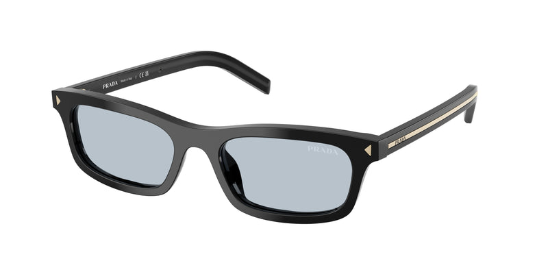Prada PRD05S Pillow Sunglasses  16K30W-Black 52-145-18 - Color Map Black