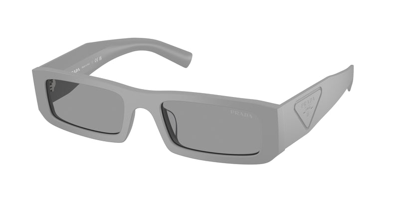 Prada PRD09SD Rectangle Sunglasses  06K50Q-Matte Cement 54-145-20 - Color Map Grey