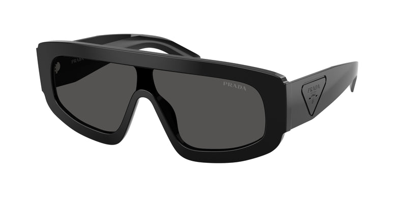 Prada PRD10S Irregular Sunglasses  16K08Z-Black 0-145-124 - Color Map Black