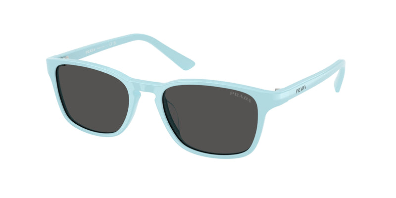 Prada PRD13SU Pillow Sunglasses  25I08Z-Sky Blue 52-140-18 - Color Map Blue