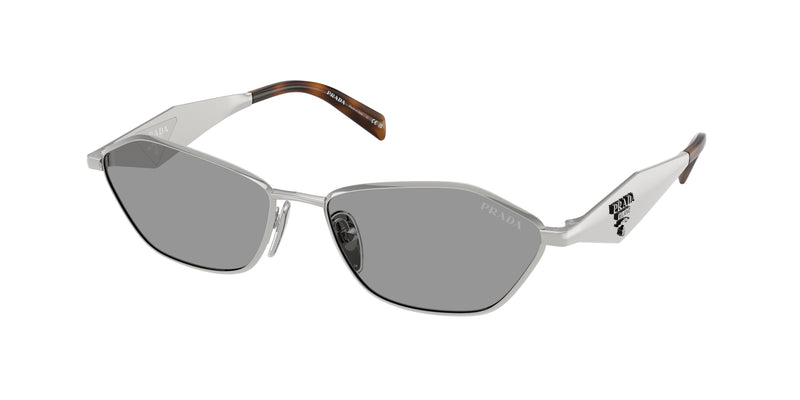 Prada PRD50S Irregular Sunglasses  1BC50Q-Silver 57-140-16 - Color Map Silver